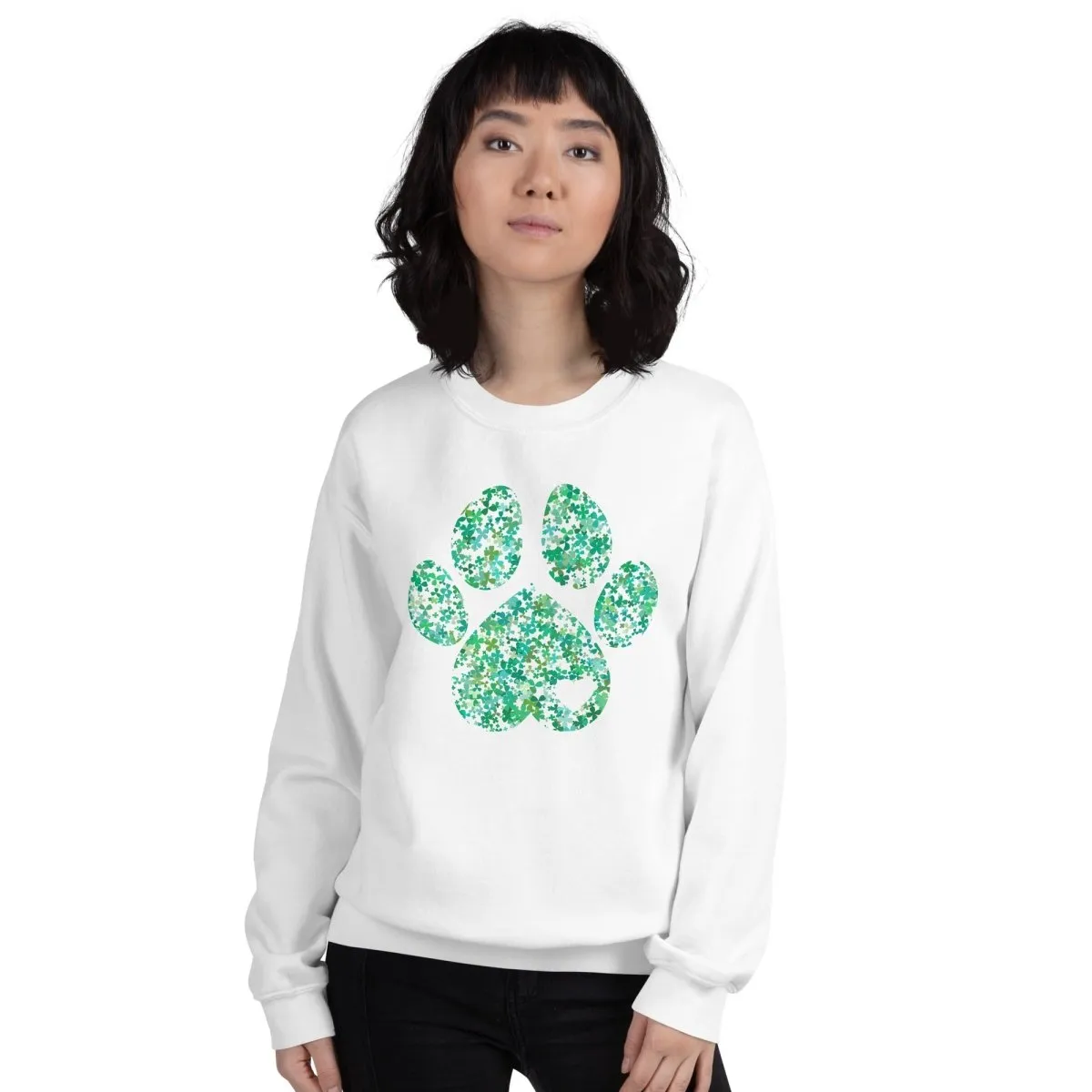 Clover Leaf Dog Paw Sweatshirt