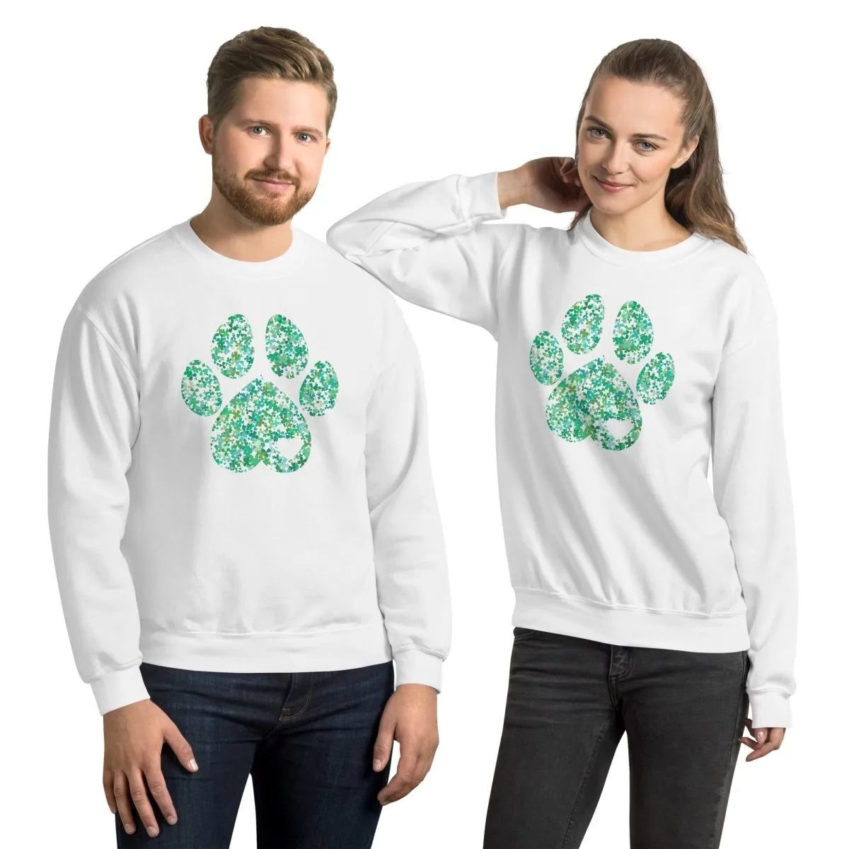 Clover Leaf Dog Paw Sweatshirt