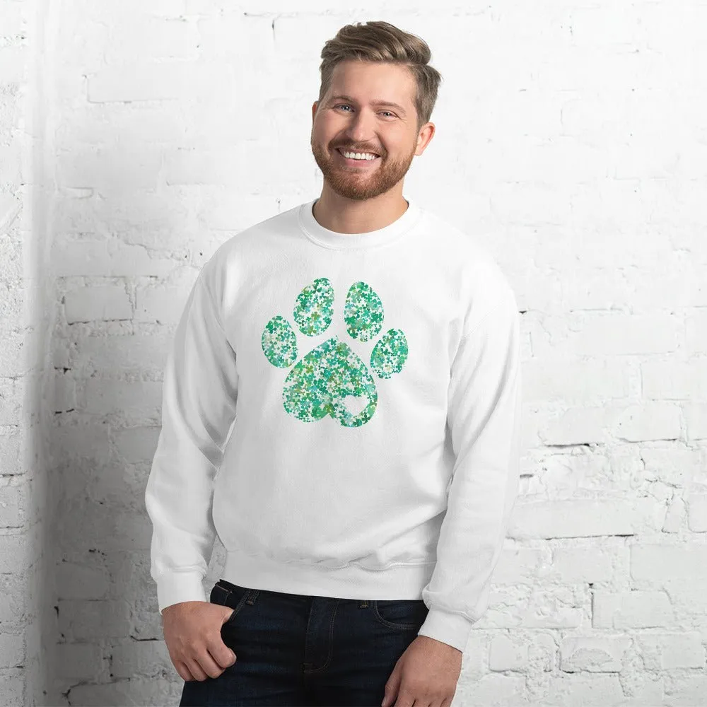 Clover Leaf Dog Paw Sweatshirt