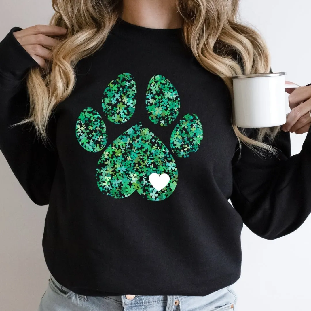 Clover Leaf Dog Paw Sweatshirt