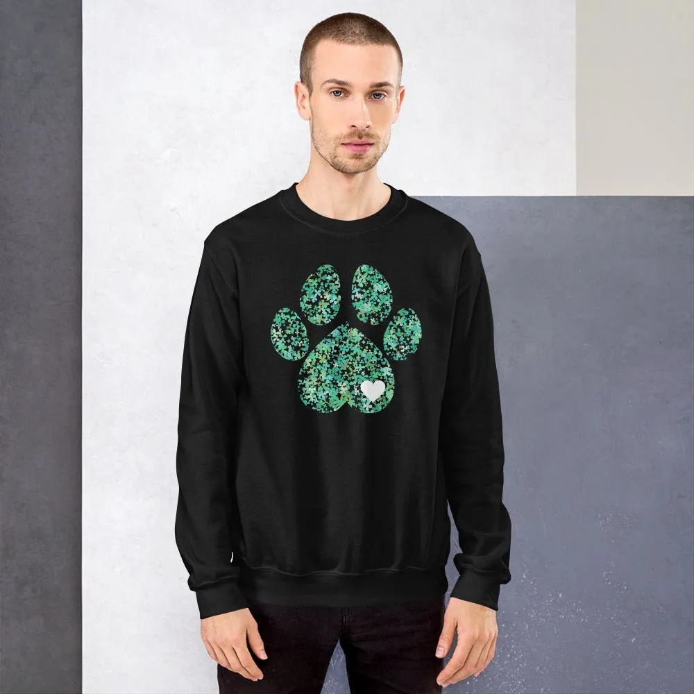 Clover Leaf Dog Paw Sweatshirt