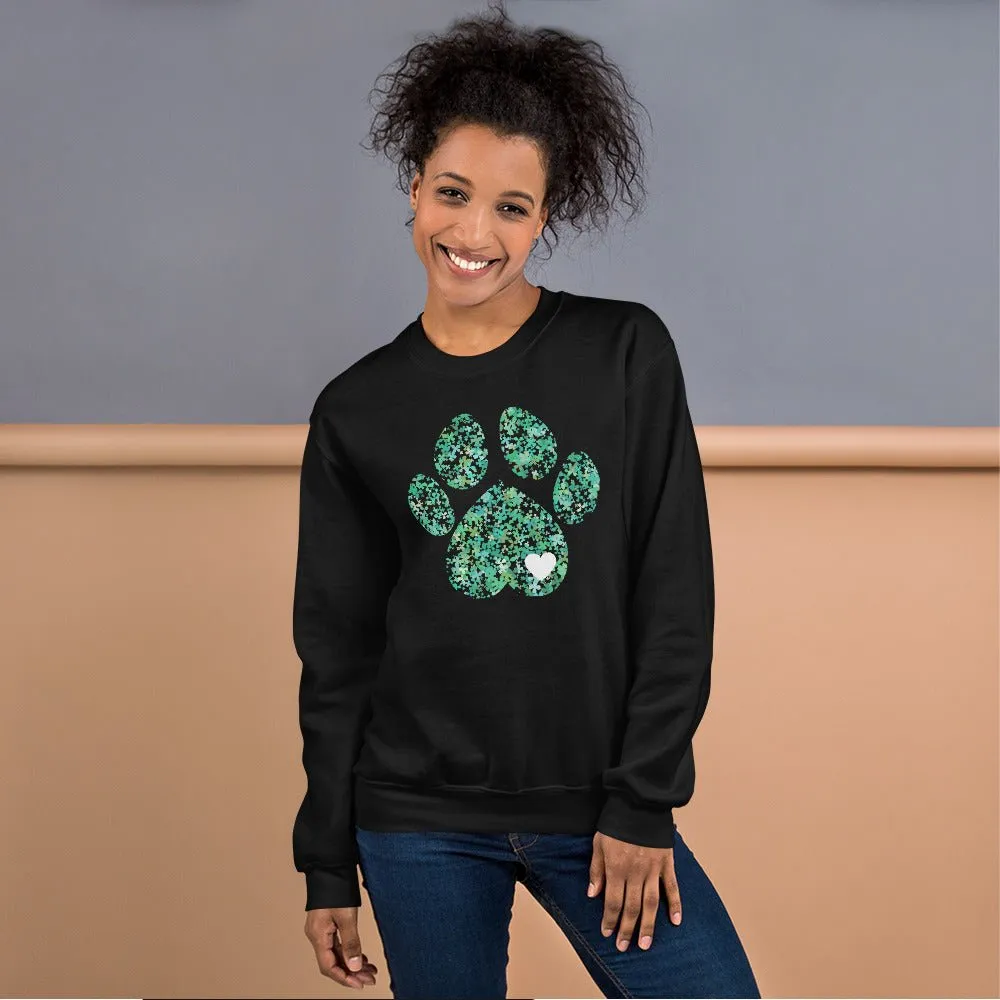 Clover Leaf Dog Paw Sweatshirt
