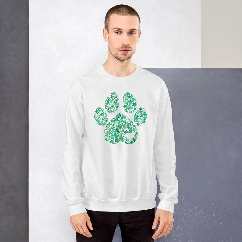 Clover Leaf Dog Paw Sweatshirt
