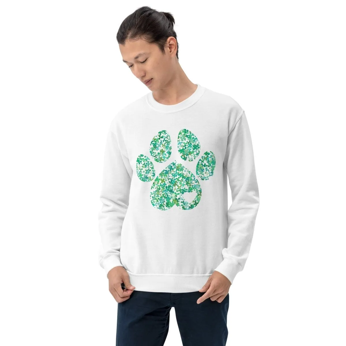 Clover Leaf Dog Paw Sweatshirt