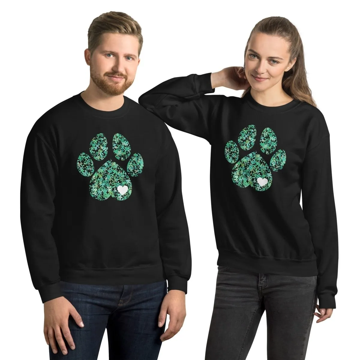 Clover Leaf Dog Paw Sweatshirt
