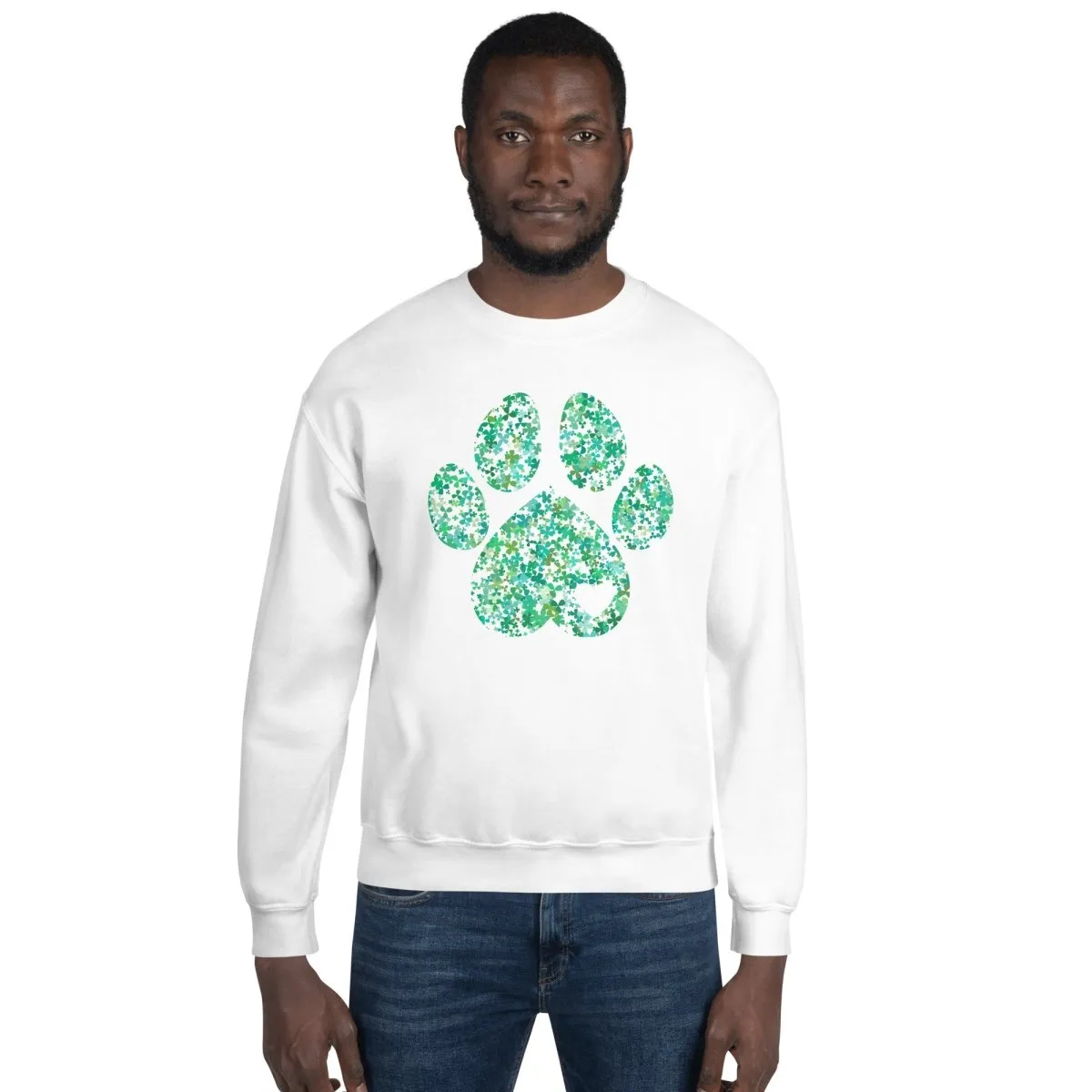 Clover Leaf Dog Paw Sweatshirt