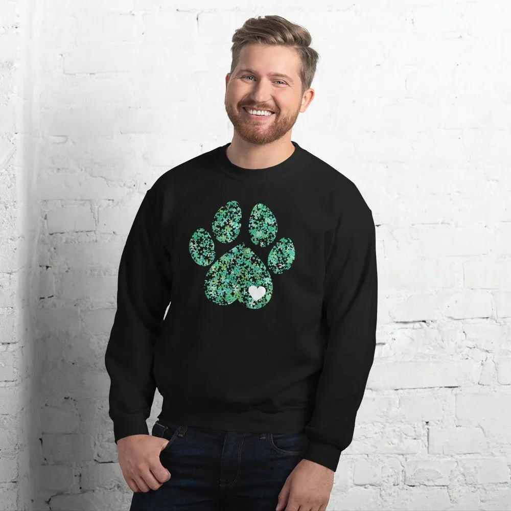 Clover Leaf Dog Paw Sweatshirt