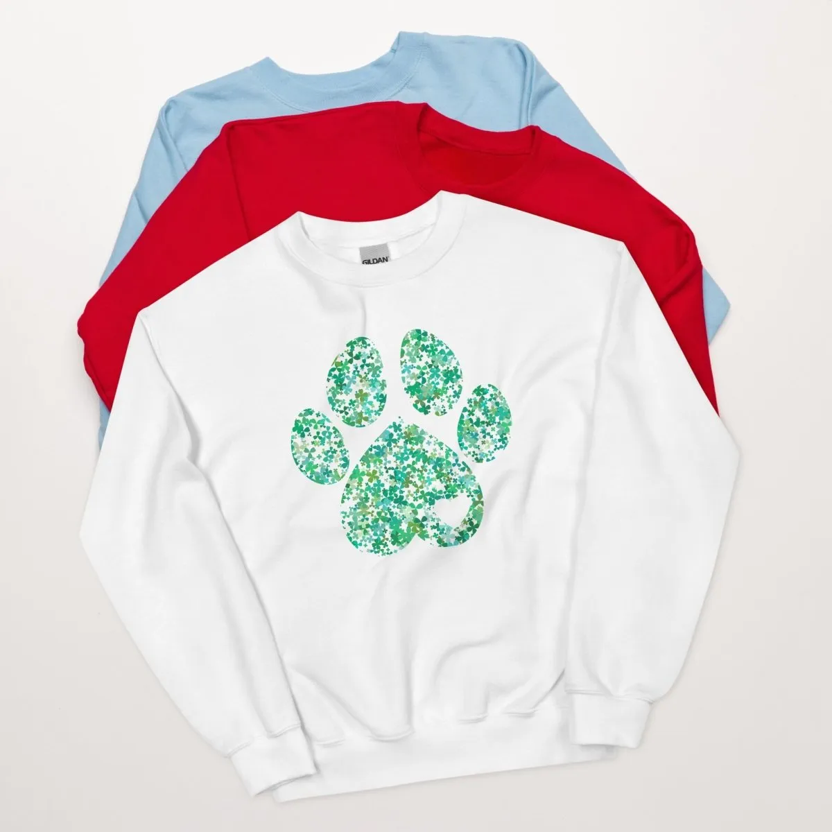 Clover Leaf Dog Paw Sweatshirt