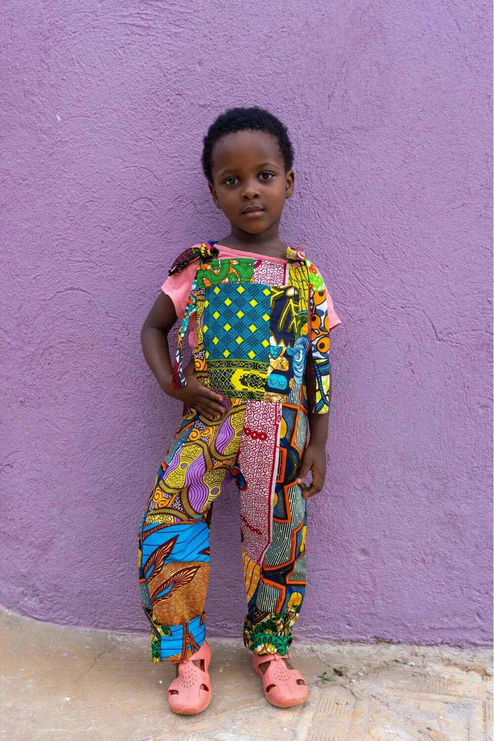 Colour Me Crazy Kids Patchwork Dungarees