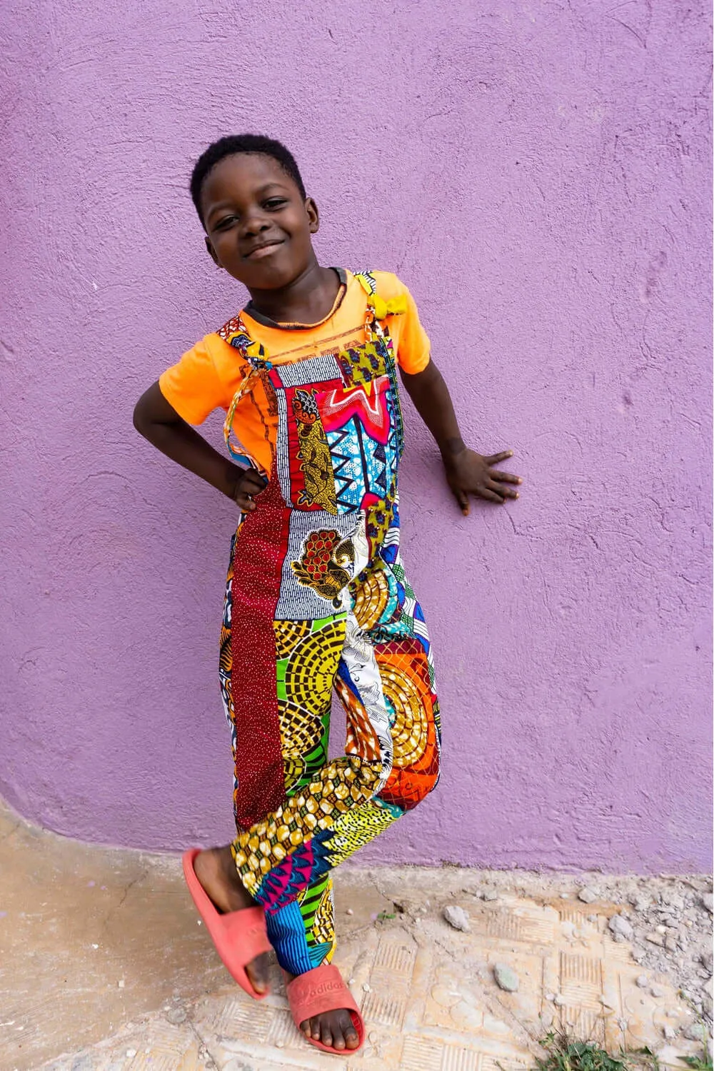 Colour Me Crazy Kids Patchwork Dungarees
