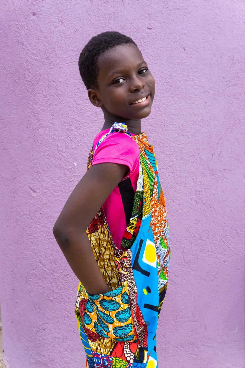 Colour Me Crazy Kids Patchwork Dungarees