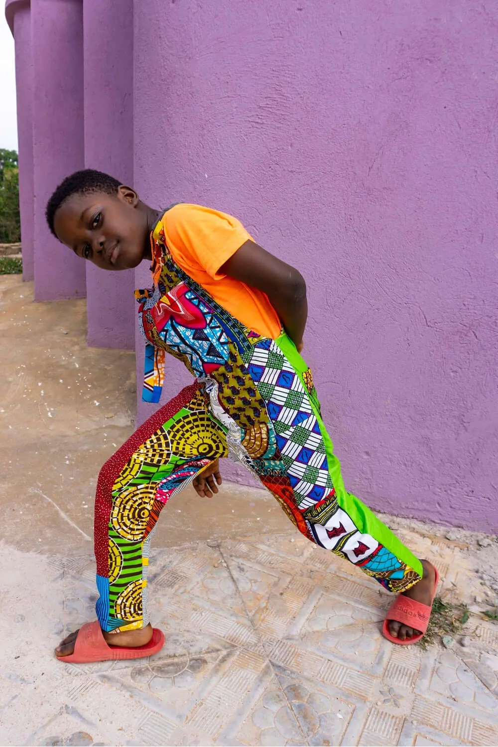 Colour Me Crazy Kids Patchwork Dungarees
