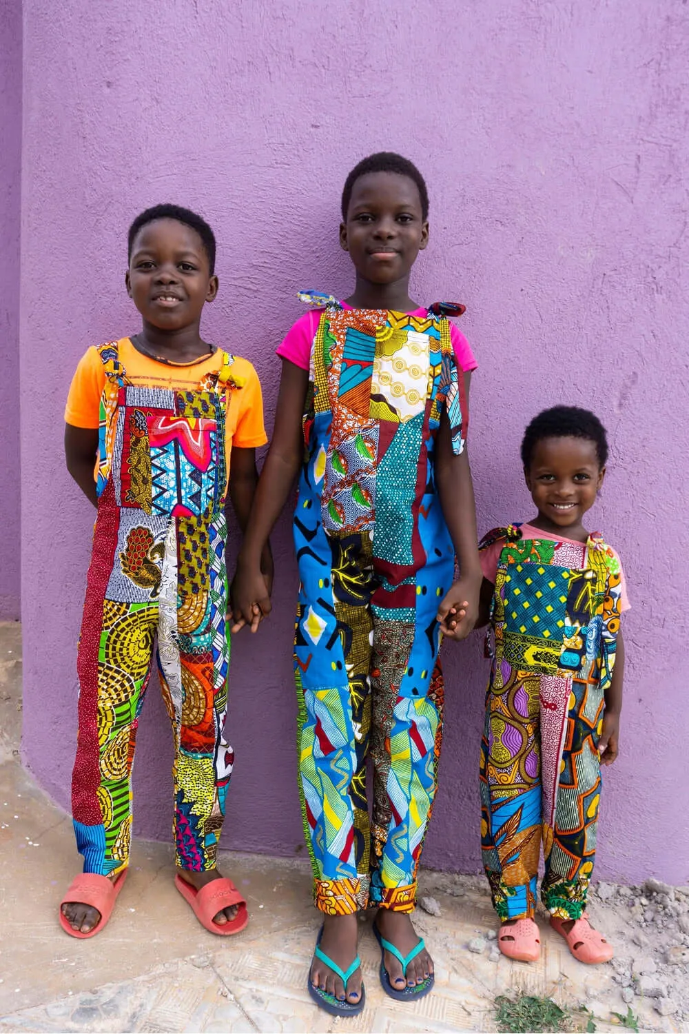 Colour Me Crazy Kids Patchwork Dungarees