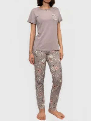 Cotton Floral Print Pajama Lounge Set