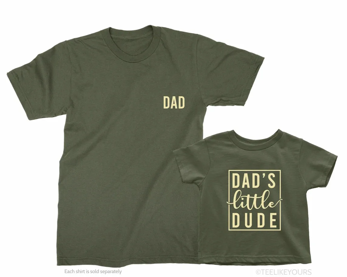Dad & Daddy's Little Dude. Father's Day gift for Dad. Boy dad shirt. Dad of Boys gift. Gift for Dad. Dad and Baby boy. New dad gift MG23