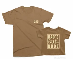 Dad & Daddy's Little Dude. Father's Day gift for Dad. Boy dad shirt. Dad of Boys gift. Gift for Dad. Dad and Baby boy. New dad gift MG23