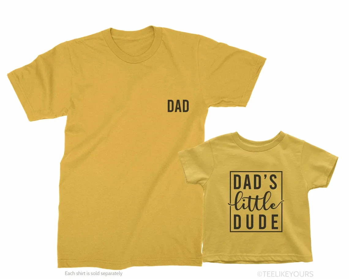 Dad & Daddy's Little Dude. Father's Day gift for Dad. Boy dad shirt. Dad of Boys gift. Gift for Dad. Dad and Baby boy. New dad gift MG23