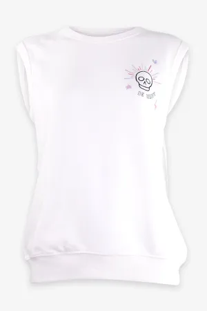 Daily Doodle Tank Top in Ivory