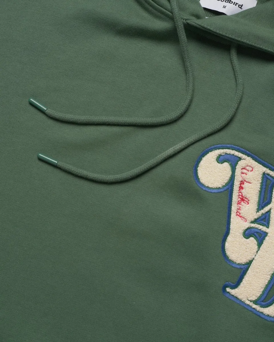 Dash Badge Hoodie - Green