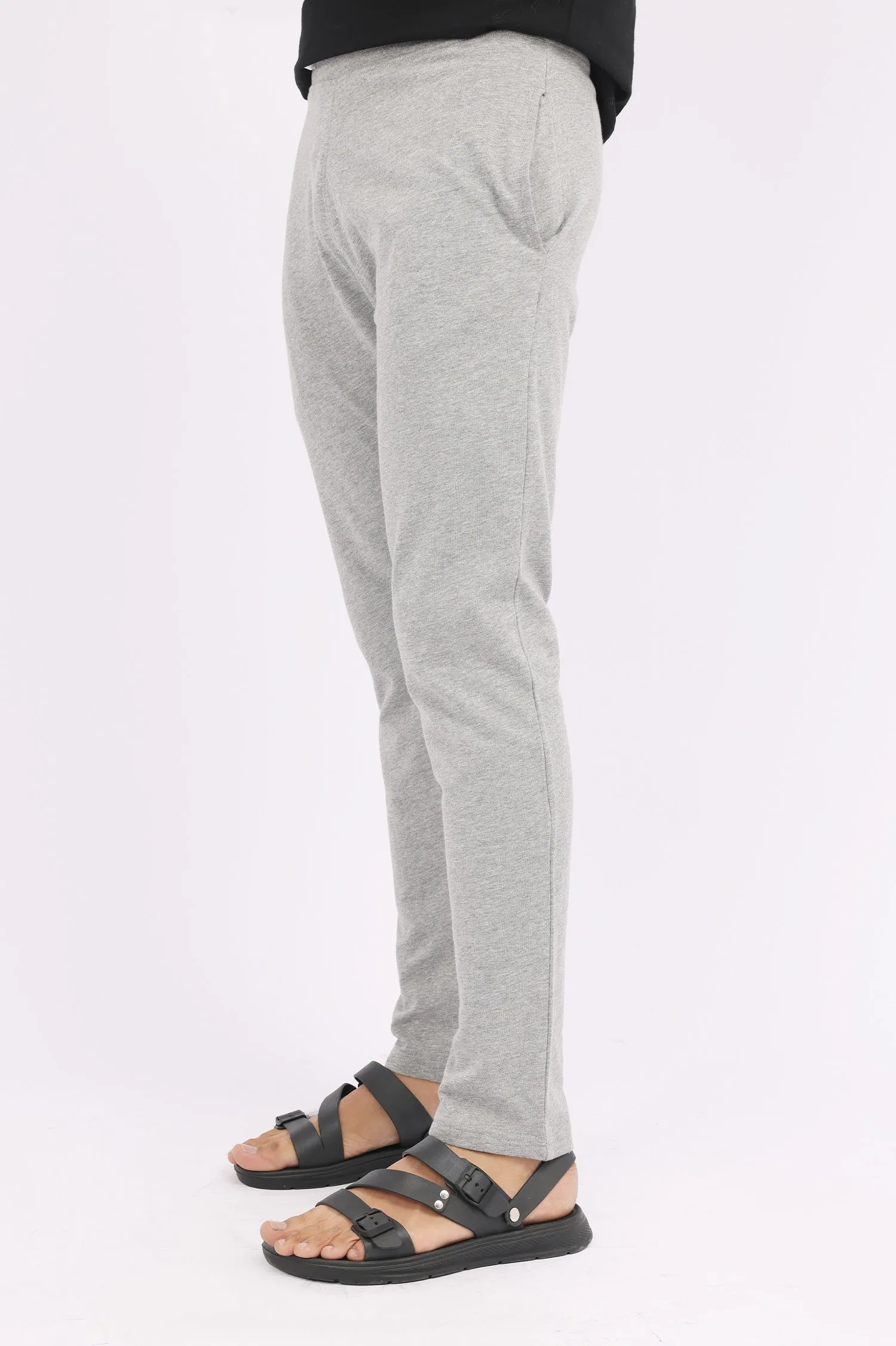 DELICATE COTTON TROUSER-GREY