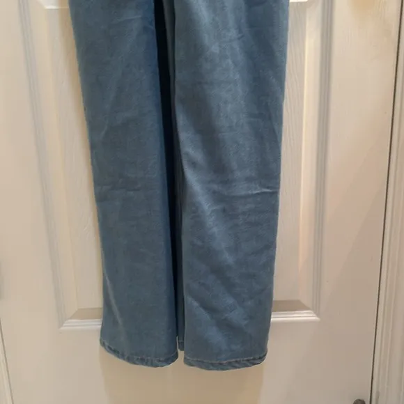 Denim Overalls Super soft wide leg Women’s size L Jean bib overalls overalls