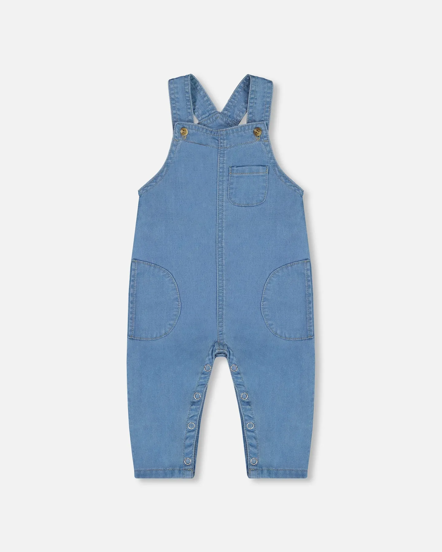 Deux Par Deux Light Denim Overalls
