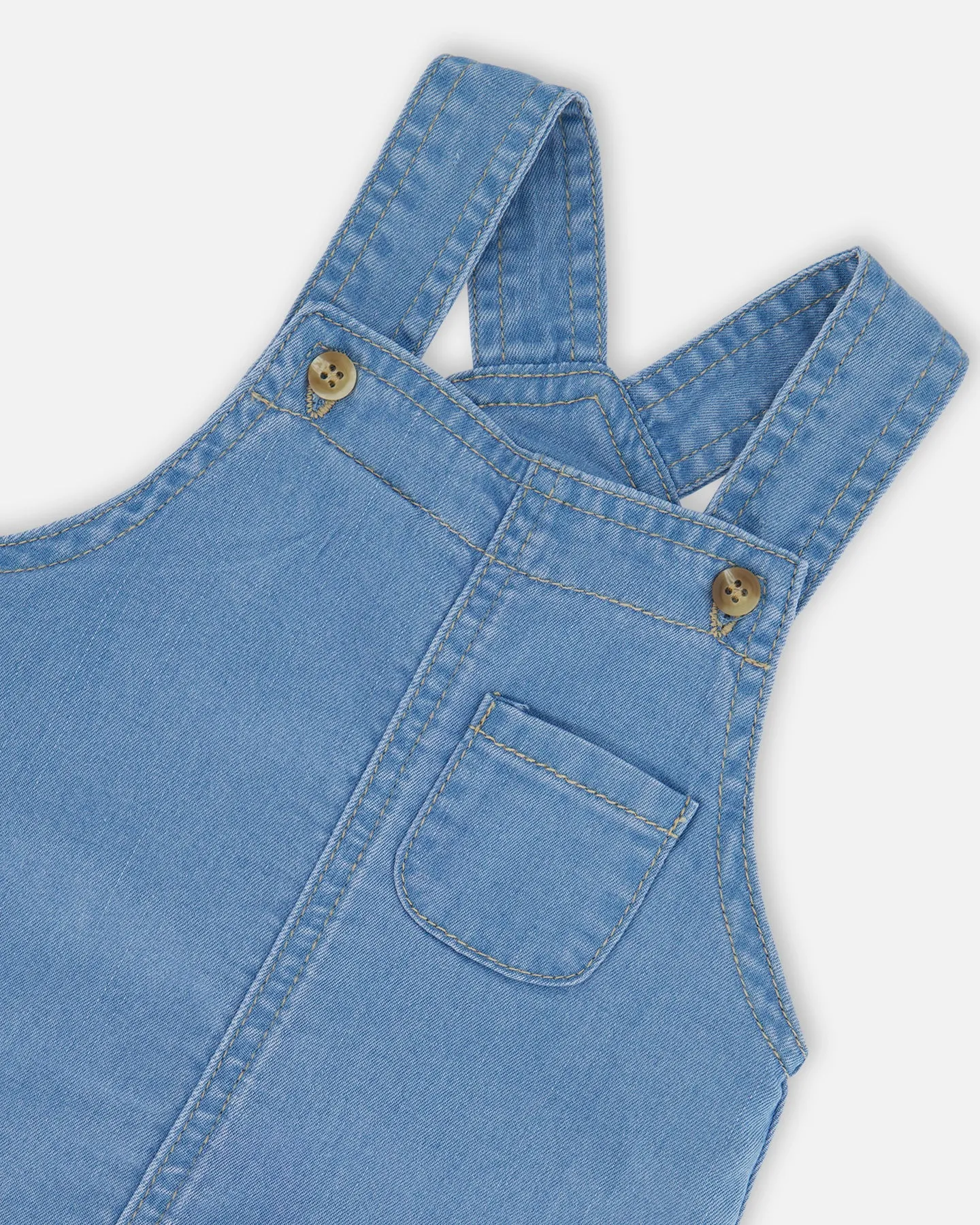 Deux Par Deux Light Denim Overalls