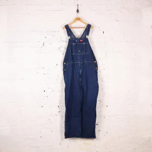 Dickies Denim Work Overalls Dungarees - Blue - XXL