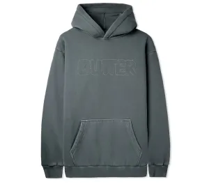 DISTRESSED DYE PULLOVER HOOD