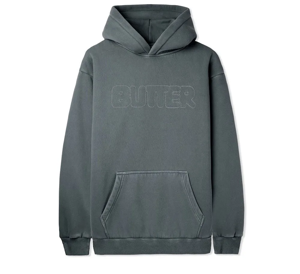 DISTRESSED DYE PULLOVER HOOD