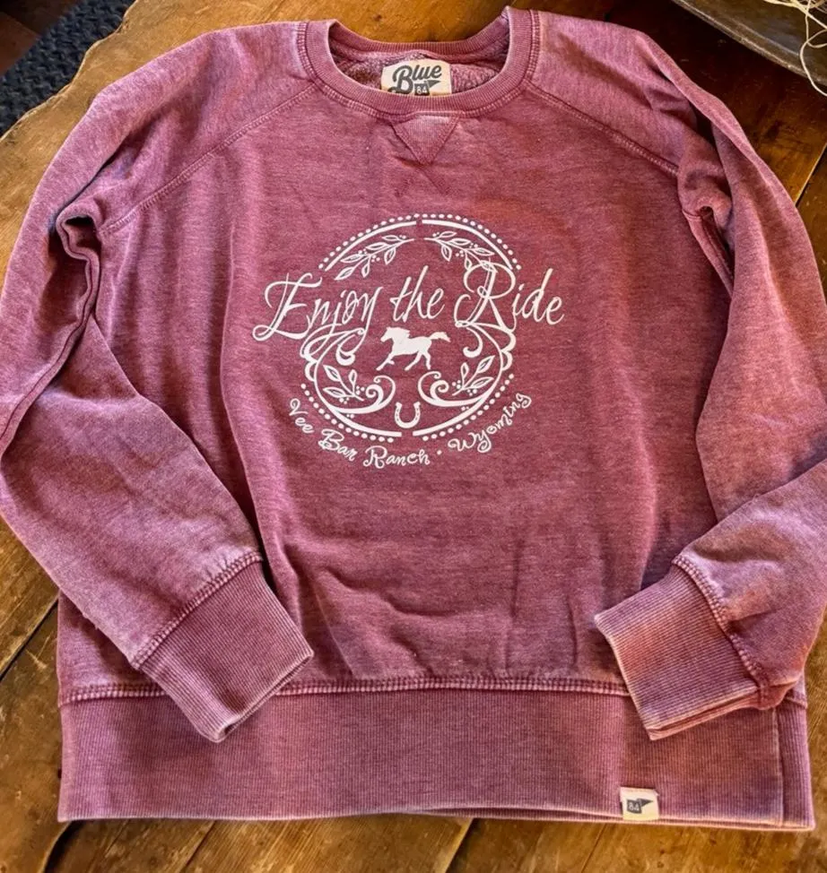 Drawn in Horse Vee Bar Crewneck Sweatshirt