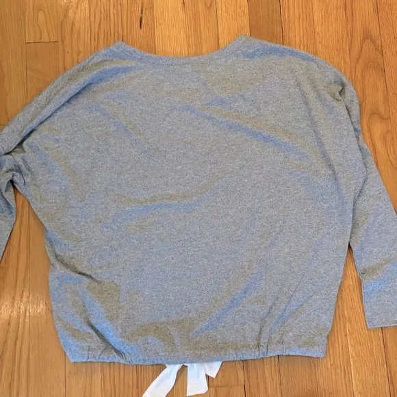 EBERJEY Cotton Blend Pajama Lounge Top in Heather Gray - Women’s Size XS - New