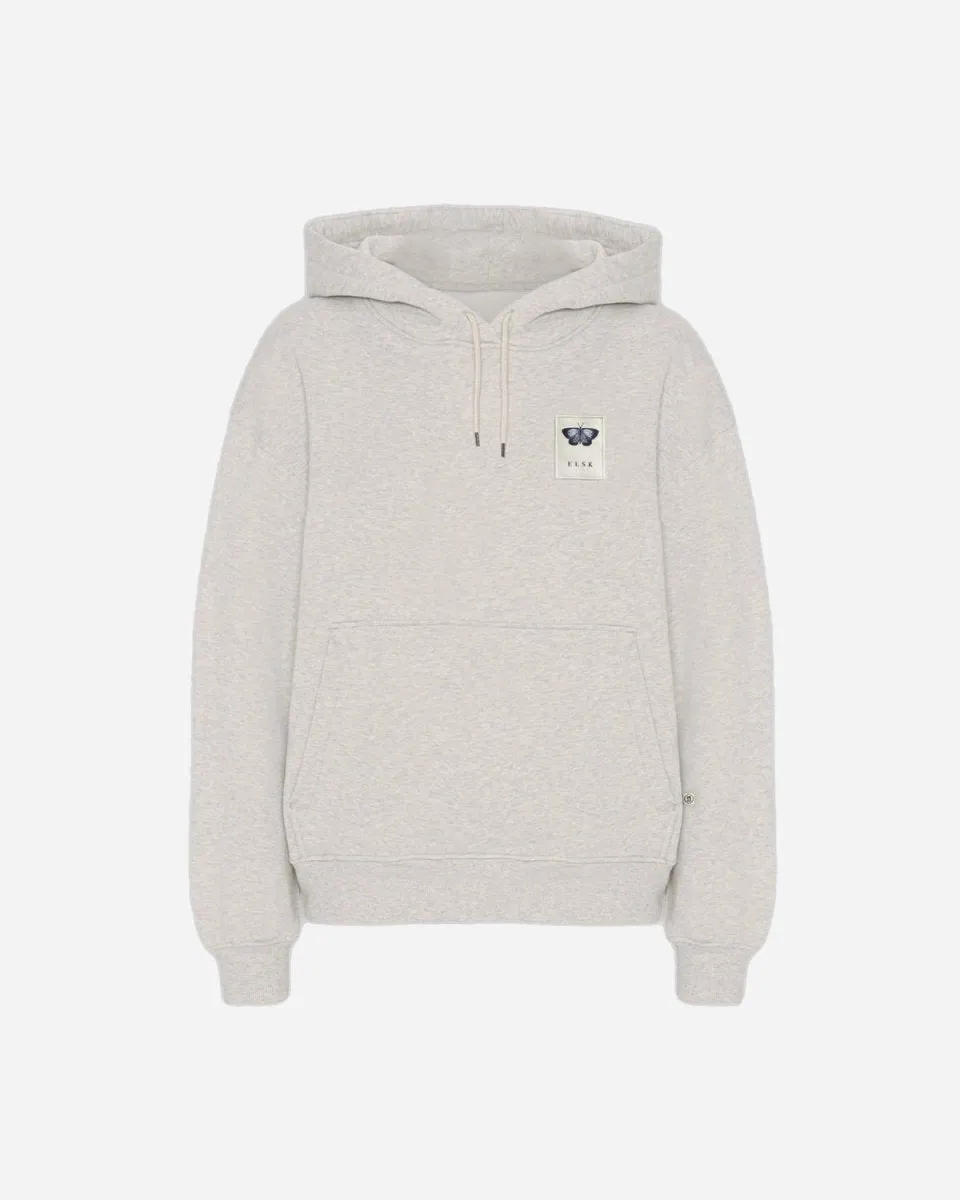 ELSK® BLAAFUGL PCH FIONA WOMEN'S HOODIE - SNOW MELANGE