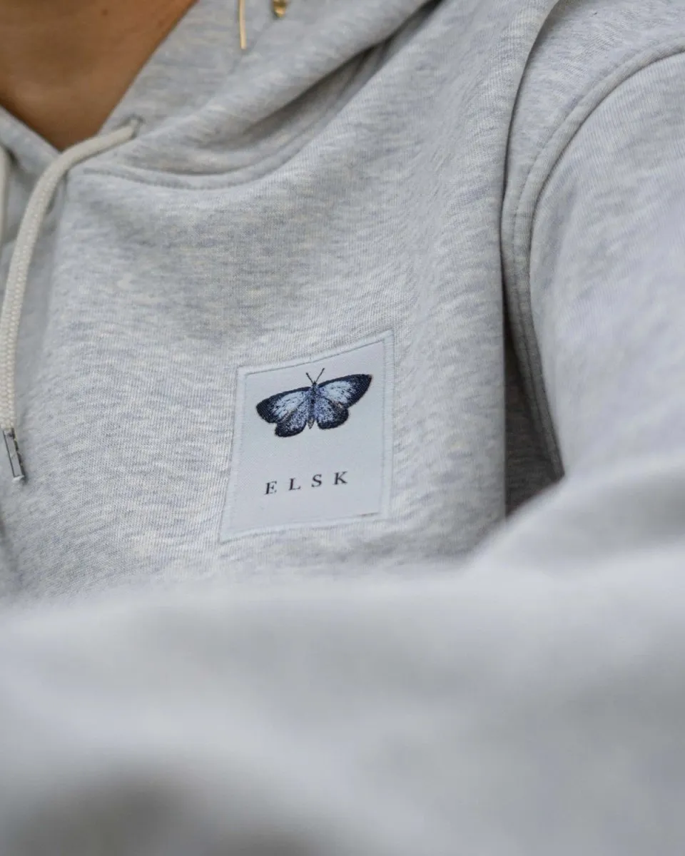 ELSK® BLAAFUGL PCH FIONA WOMEN'S HOODIE - SNOW MELANGE