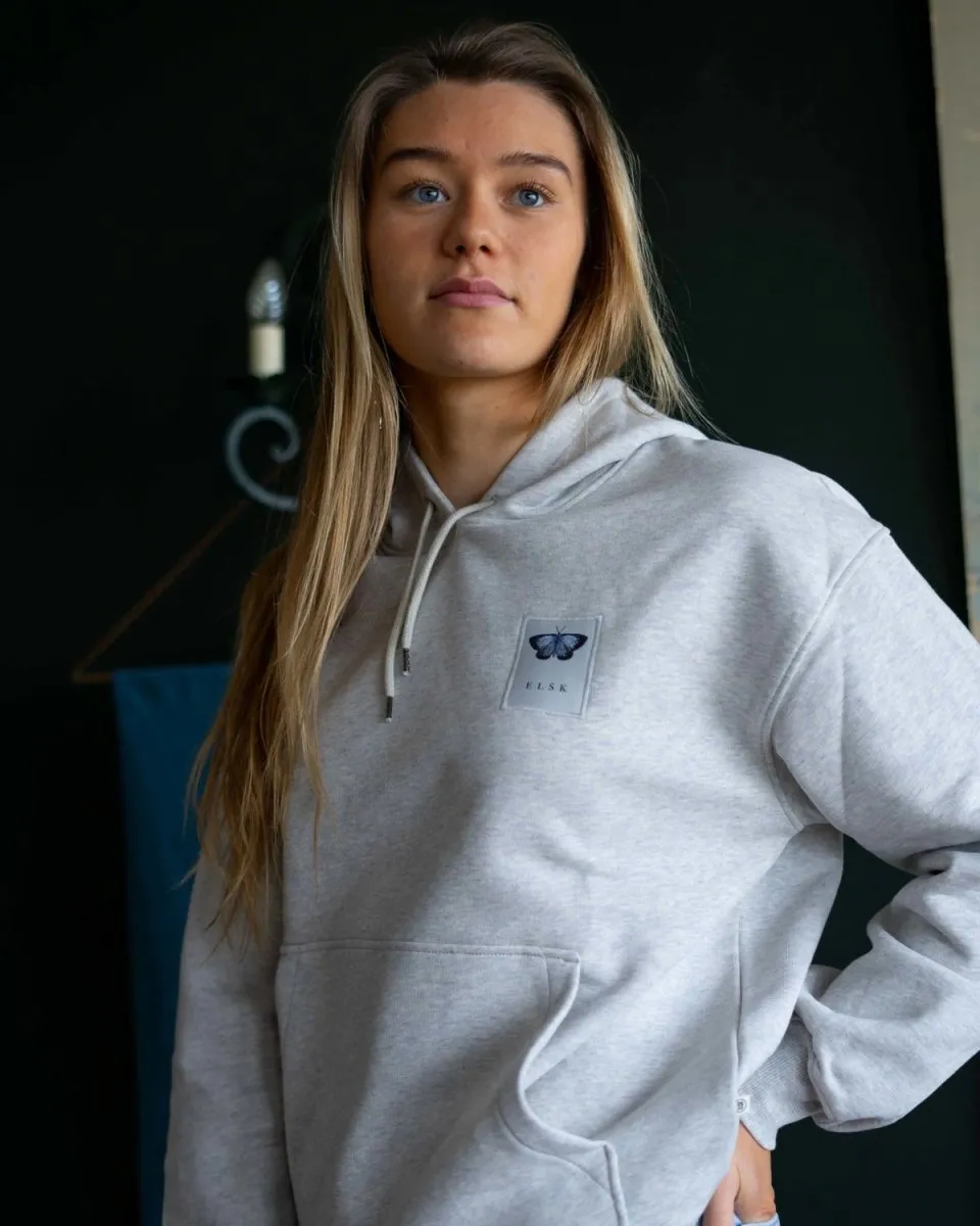 ELSK® BLAAFUGL PCH FIONA WOMEN'S HOODIE - SNOW MELANGE