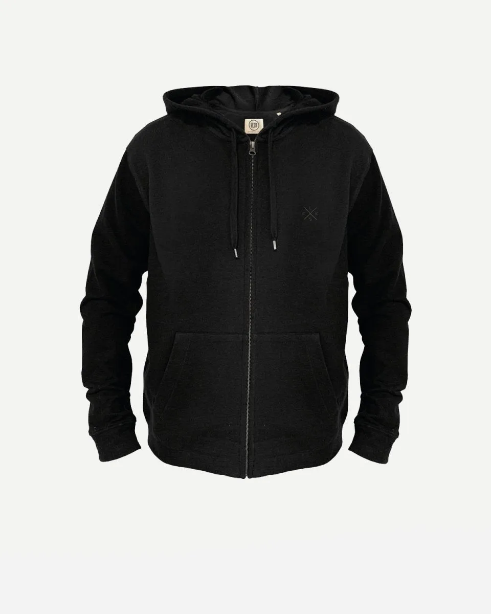 ELSK MEN'S HEMP HOODIE - Black