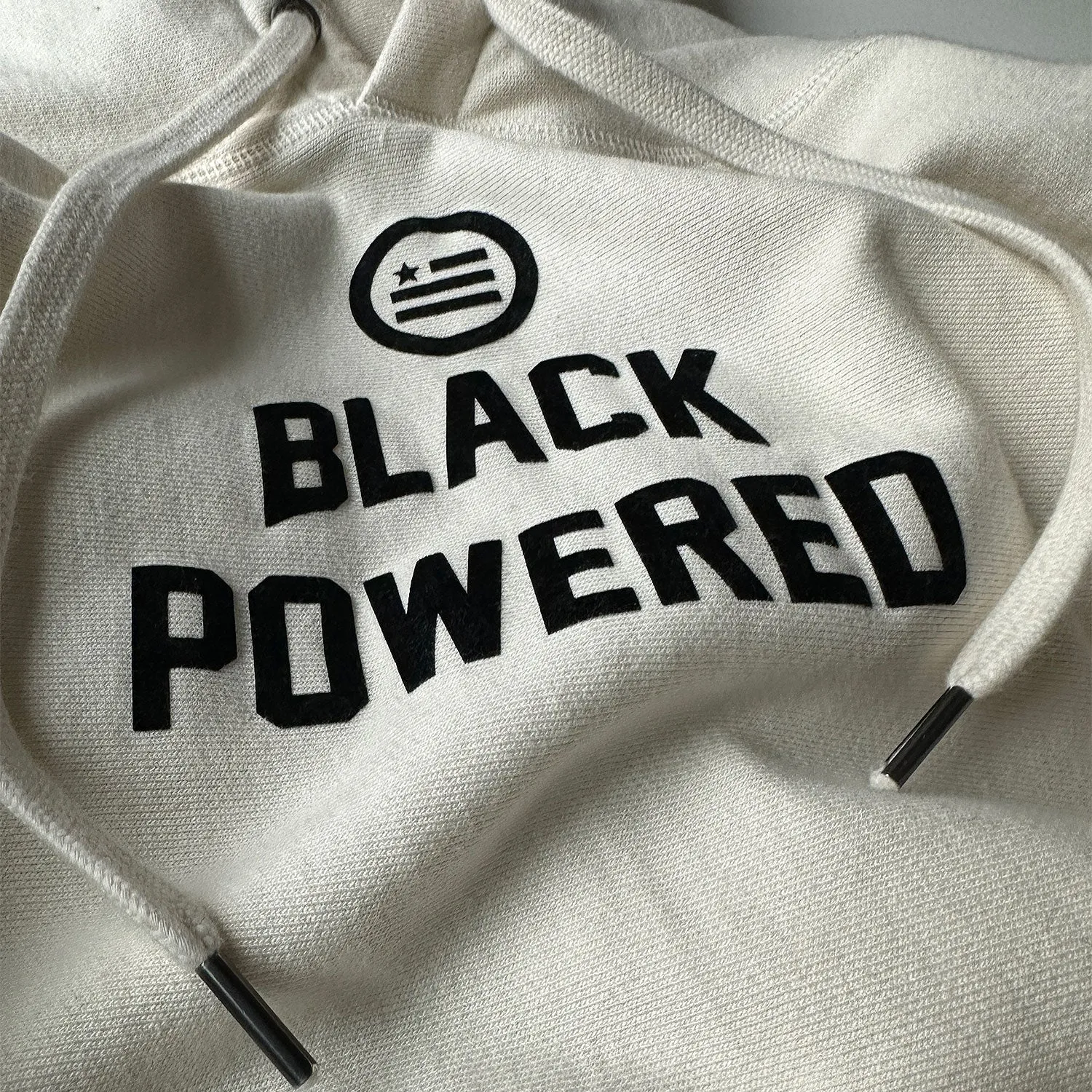 Energy I Be On AKA Black Powered - Premium Cross-Grain Hoodie (Bone)