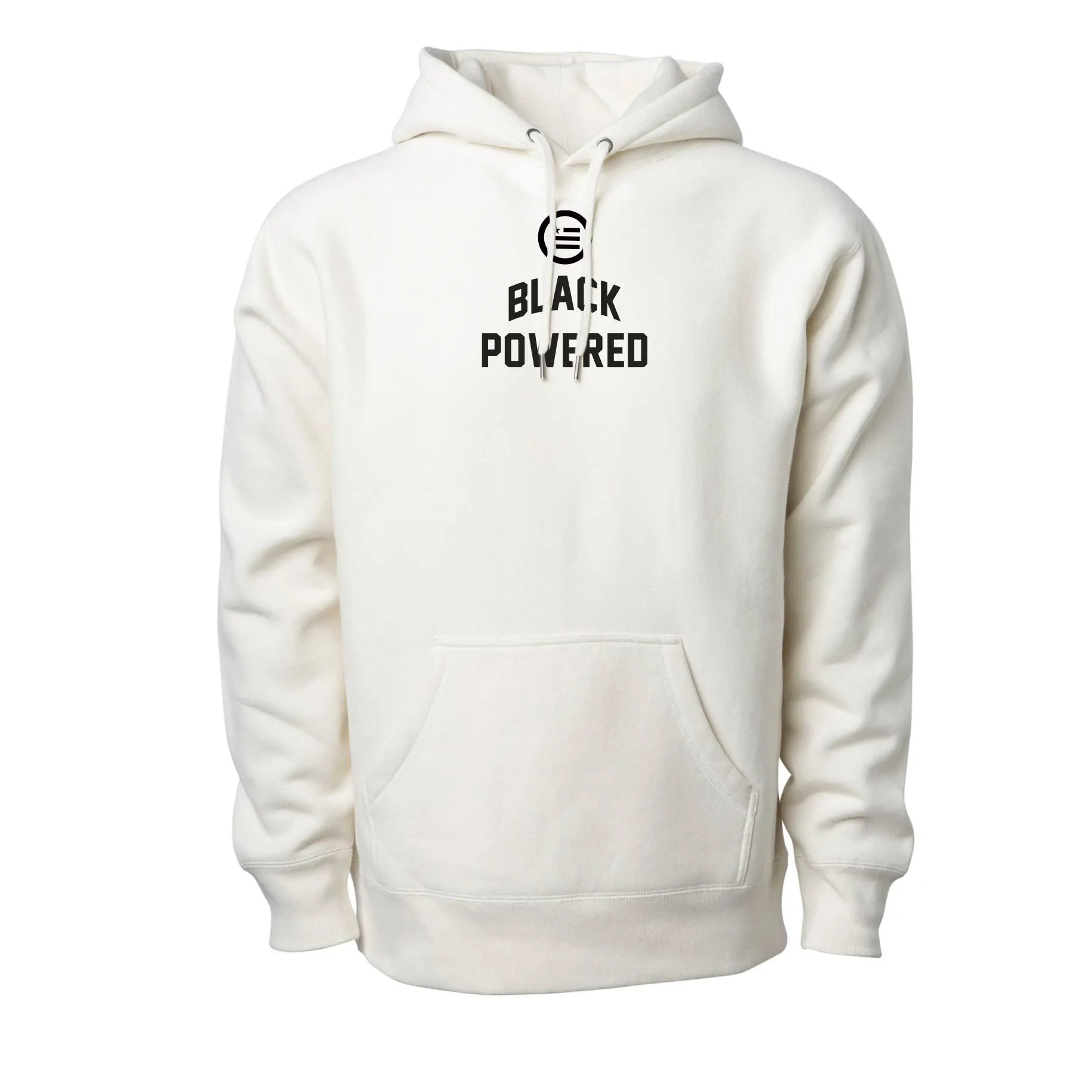 Energy I Be On AKA Black Powered - Premium Cross-Grain Hoodie (Bone)