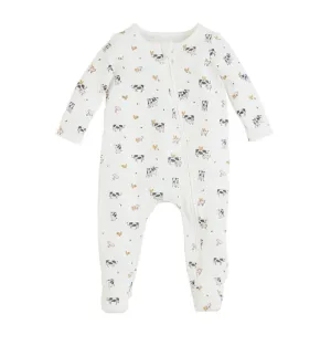 Farm Print Waffle Baby Sleeper