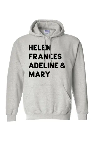 Founders Names Hoodie // Ash Grey with Black