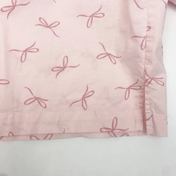 Gal Meets Glam Nightshirt Pajamas Cotton Blush Bow Pink