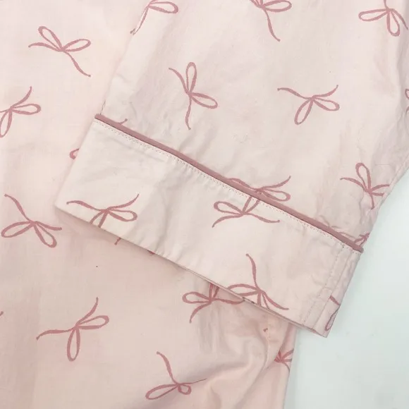 Gal Meets Glam Nightshirt Pajamas Cotton Blush Bow Pink