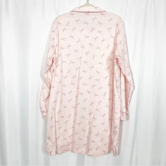 Gal Meets Glam Nightshirt Pajamas Cotton Blush Bow Pink