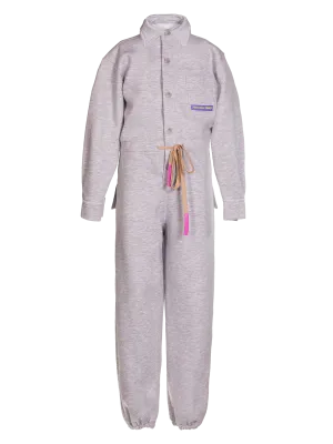 Girls Jersey Long Sleeve Overalls