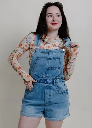 Grass Is Greener Denim Romper