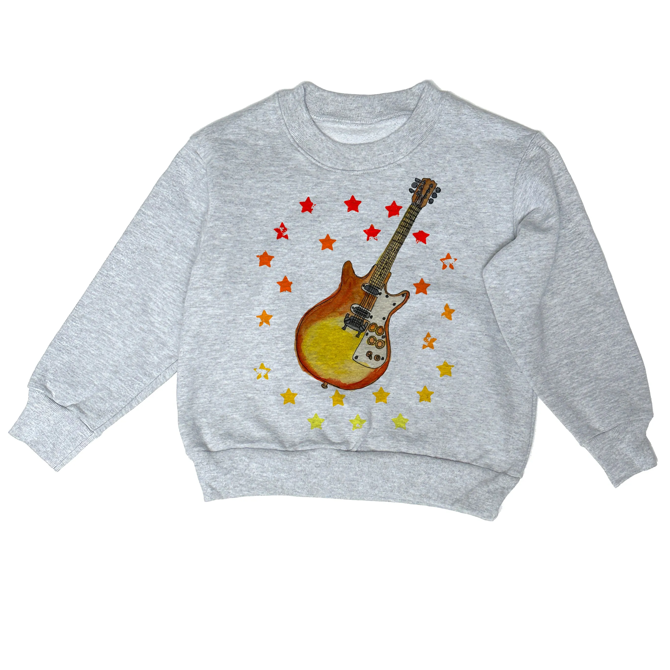 Guitar Burst - Heavy Fleece sweatshirt grey