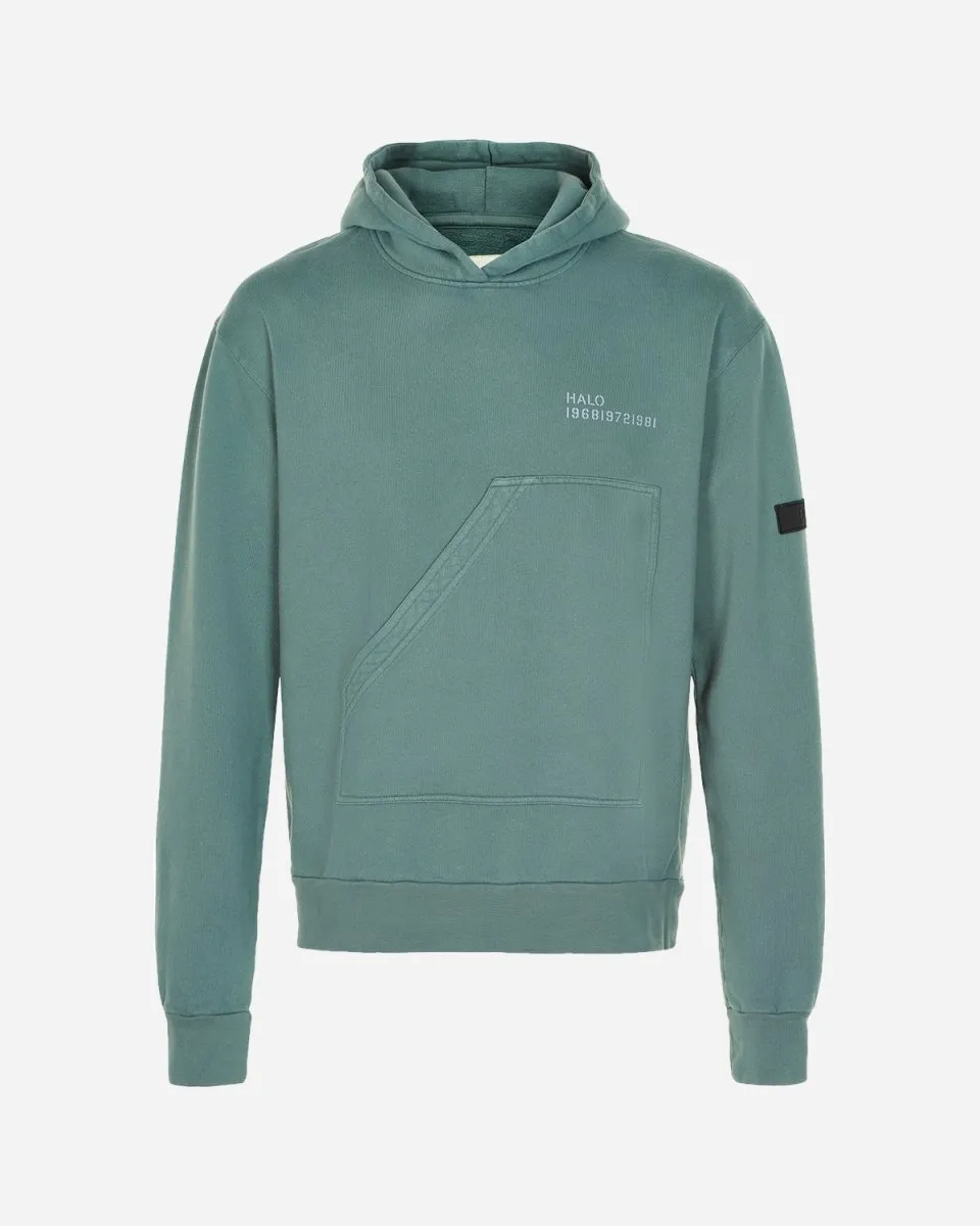 Halo Cotton Hoodie -  Stone Green