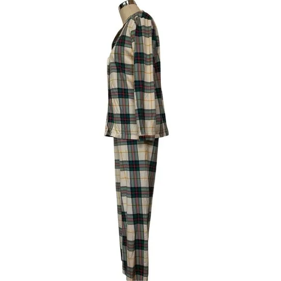 Hanna Andersson Women’s XS 2-piece Cotton Plaid Pajamas