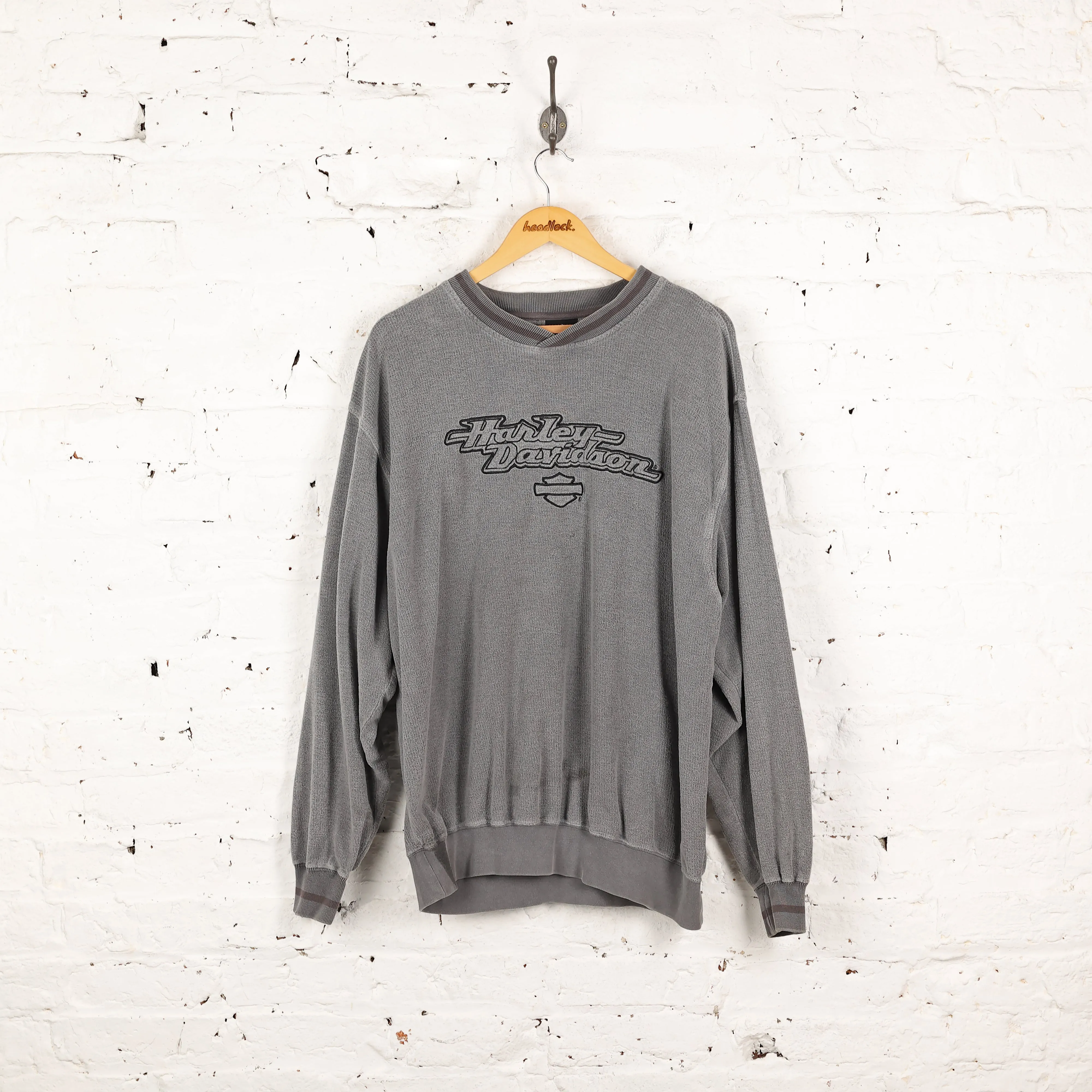 Harley Davidson Fleece Sweatshirt - Grey - L