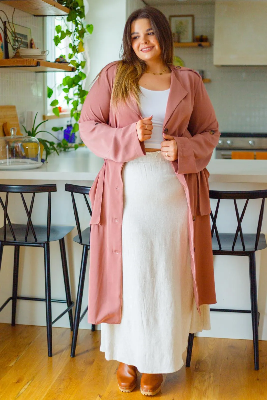 Hazel Blues® | First Day Of Spring Jacket in Dusty Mauve